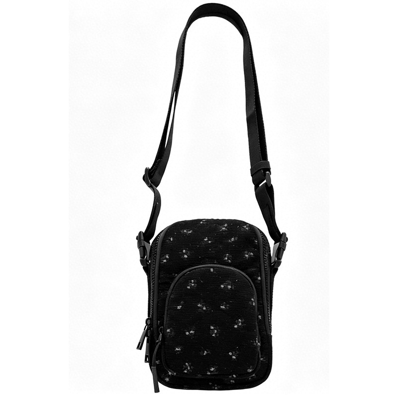 Corduroy Checkerboard Crossbody Bag 2026 New Korean Style Fashion Colorful Printed Embroidery Amazon Direct Supply