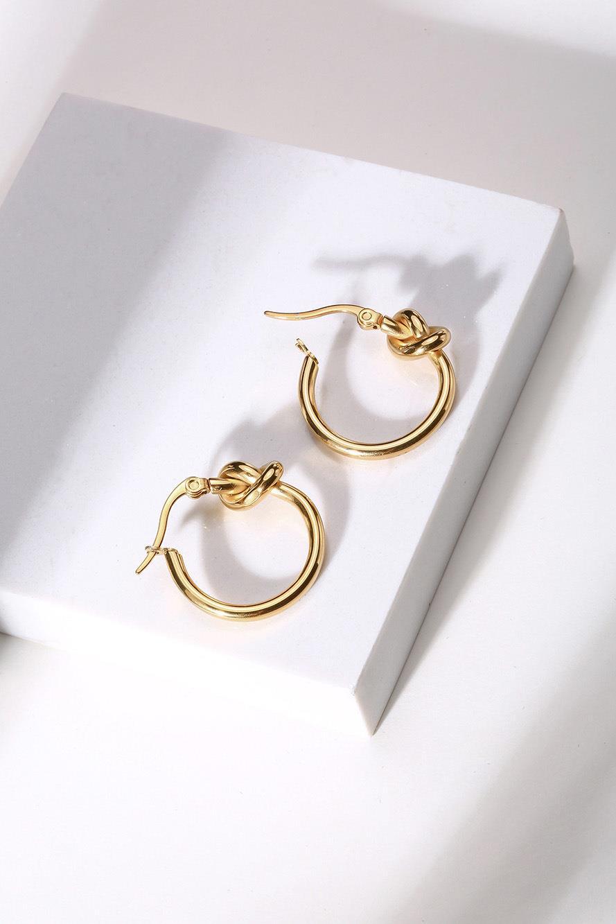 Fashion Geometric Stainless Steel Plating Earrings display picture 3