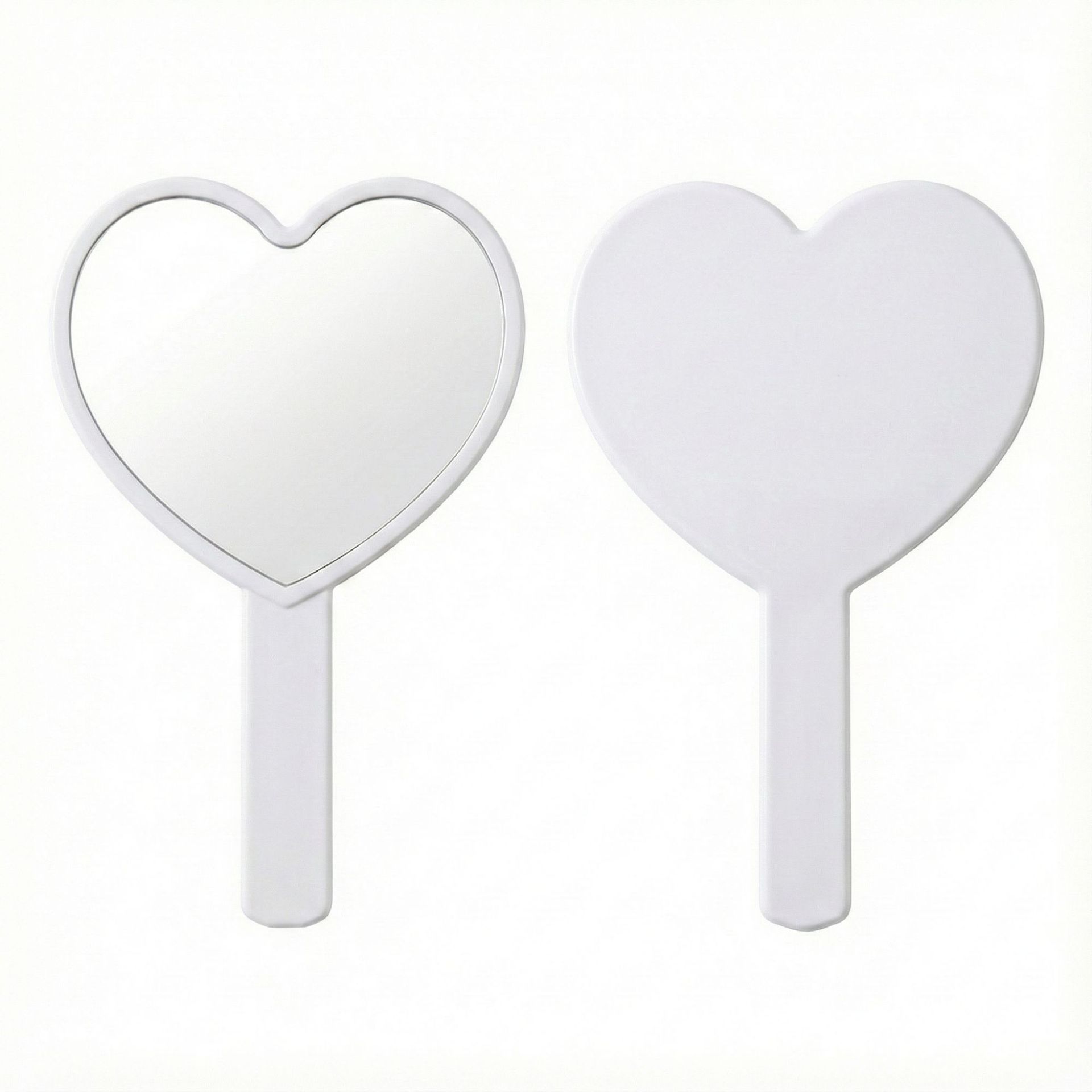 Love handle mirror [white] 10.5*17cm
