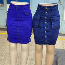�¿��������ȹŮLadies skirtsŮʽ��װţ�ж�ȹcargo skirt����