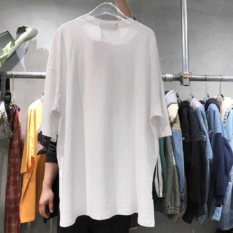 カップルカジュアル半袖tシャツ女子新型学生はゆったりとしていて、痩せています。