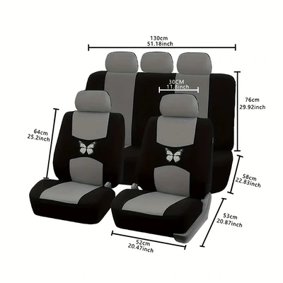 Universal seat cover – Trade Cross-Border New Moon-Shaped Printed