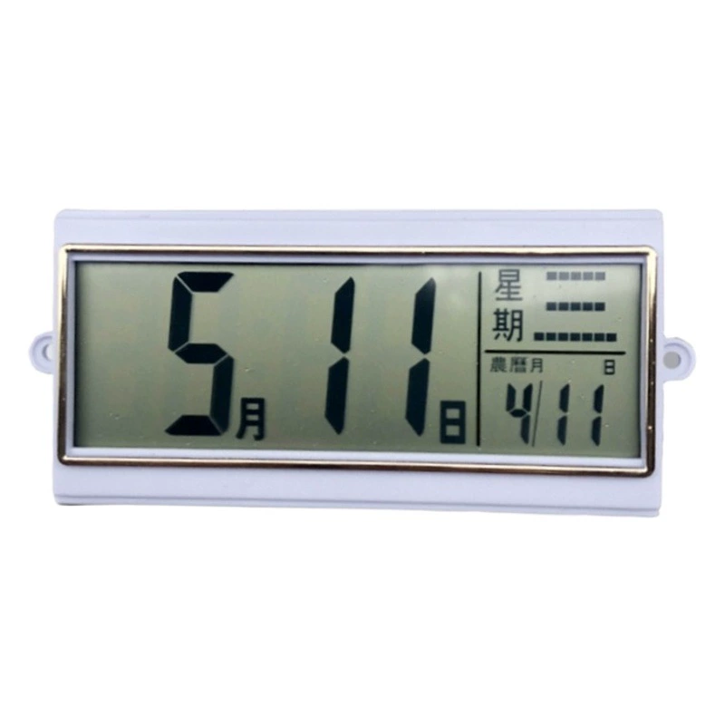 Электронный вечный календарь с ЖК-дисплеем, настенный календарь с электронным отображением времени, аксессуары для декоративных ЖК-дисплеев, оптом
