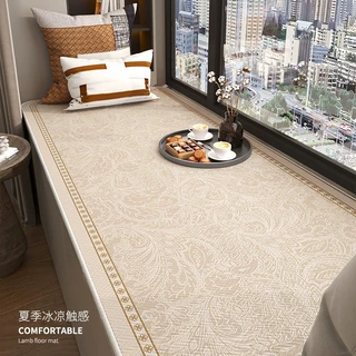 美式轻奢高级感飘窗垫2025新款窗台垫卧室四季通用可裁剪阳台垫子