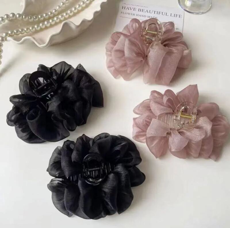 Bright Yarn Fluffy Bubble Clamp High Color Value high quality New Material Elegant Elegant All-match Fairy Headwear 2024 New Style Bright Yarn Fluffy Bubble Clamp High Color Value high quality New Material Elegant Elegant All-match Fairy Headwear 2024 New Style