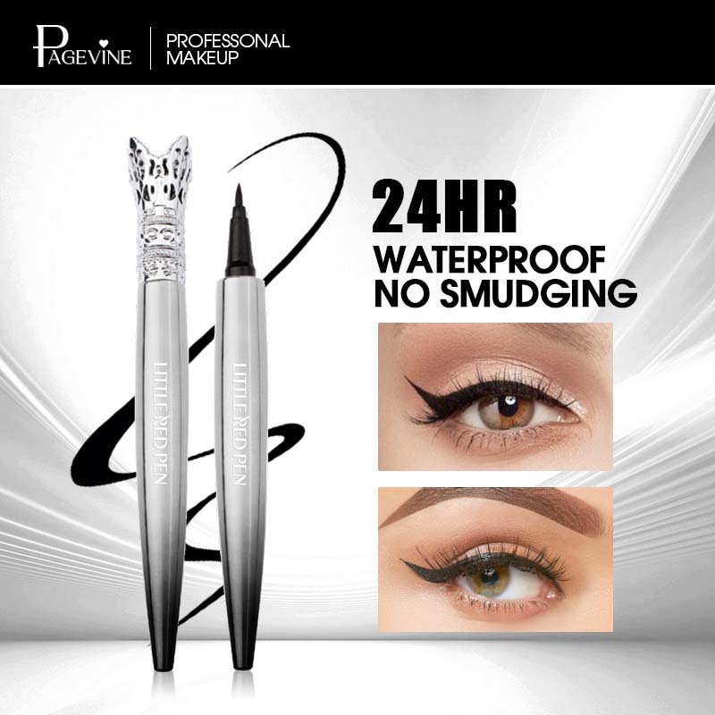Maquillaje transfronterizo PAGE VINE delineador de ojos líquido impermeable no es fácil de manchar maquillaje extremadamente fino, bolígrafo de gusano de seda acostado natural comercio exterior