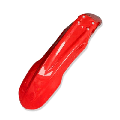 and rear fender battery cover, Motorcycle Fender - front-mud-tile-red