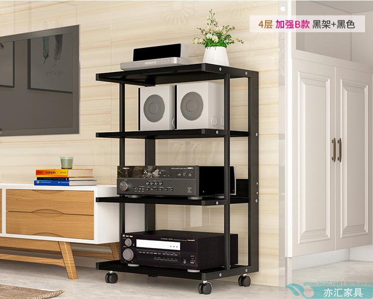 Power Amplifier Rack Audio Speaker Cabinet CD Gallbladder Hifi Equipment Multi-layer Movable Storage Bracket Foot Stand Cabinet