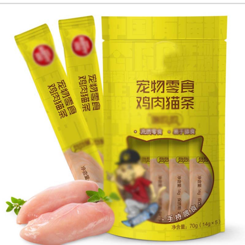 Sniffing succión de gatos - pollo 14g * 5