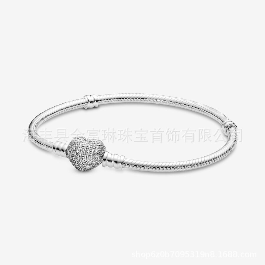 Pandora pulsera fuente fábrica venta al por mayor de alta versión amor clásico Venta caliente DIY serpiente hueso pulsera