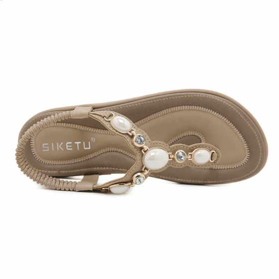 W676-6 New 2024 foreign trade comfortable casual fashion flat sandals women's Thailand seaside beach one-piece delivery