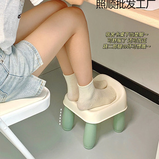 Office Footstool for Office Workers, Anti-Warping Footrest under the Desk, Student Dormitory Footstool, Shoe-Changing Stool