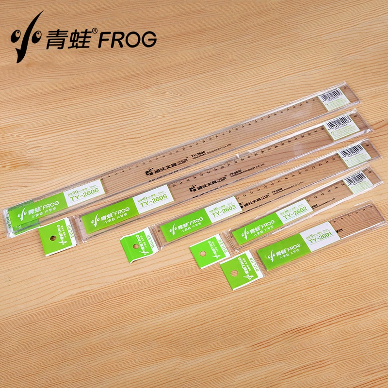 Маленькая лягушка 15 20 30 40 50 см линейка простая прозрачная пластиковая линейка черная шкала офисный осмотр