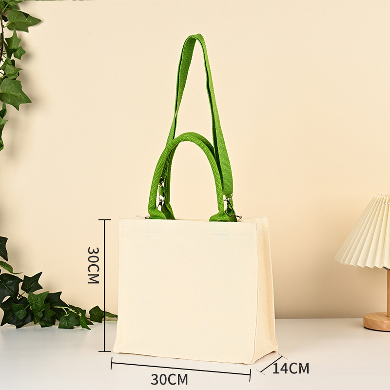 Bolsa de lona portátil, bolsa de lona publicitaria engrosada de un solo hombro, bolsa de lona de trabajo tridimensional personalizada