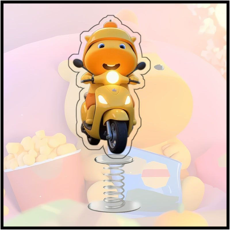 Маленькая капибара Лулу, креативное украшение для автомобиля, велосипед, трамвай, весенний шейкер, мультяшное украшение для рабочего стола, практичное