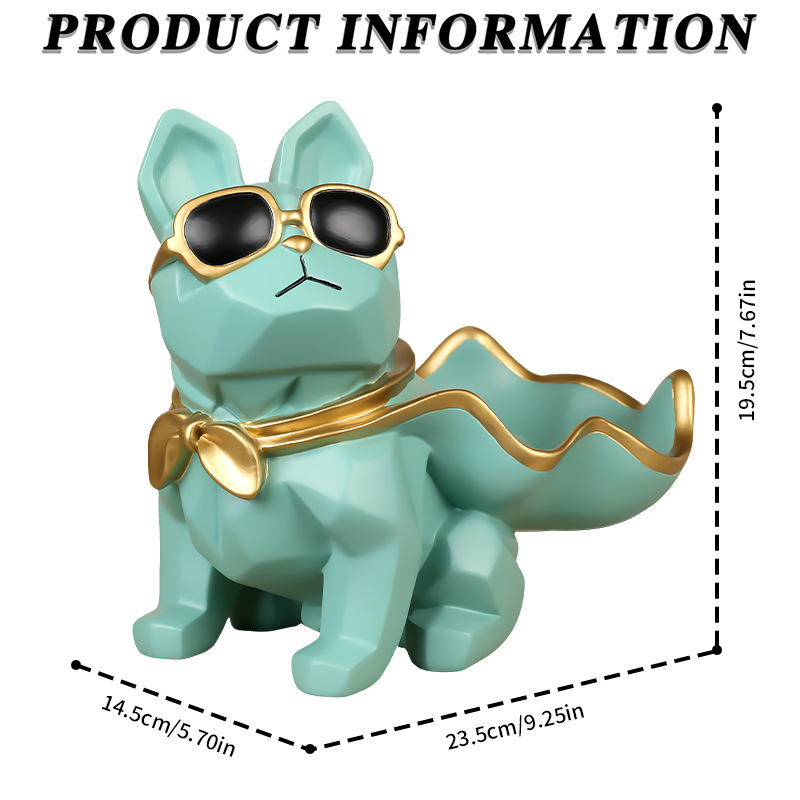 Adorno de resina encantadora canasta de almacenamiento adorno comercio exterior transfronterizo hogar VIP decoración de toro