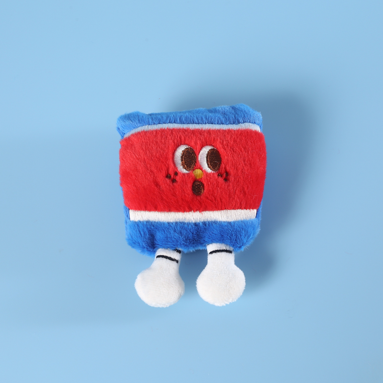 Mascotas gatos dibujos animados juguetes de peluche construidos gatos menta campana muñeca hamburguesas Coca-Cola caja de chips