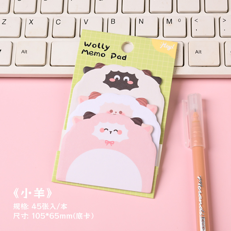 dibujos animados creativos adorables pegatinas de animales desgarrables cuaderno de notas con papel de notas de alto valor facial n pegatinas