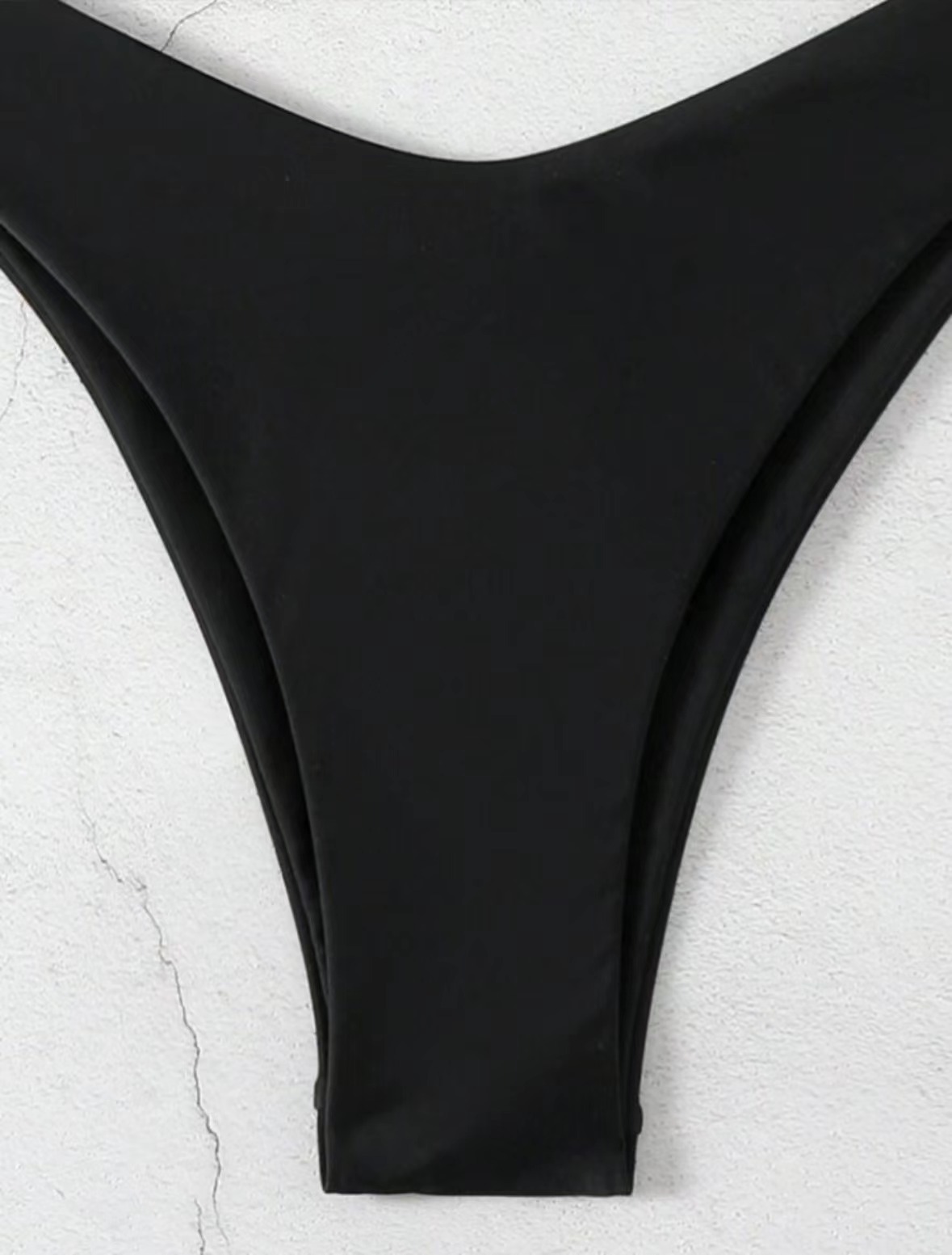 Women's Clothing Tie Up Bikini Swimsuit Solid Color Two Piece Sexy Women's Clothing Swimwear_ecoleips.com