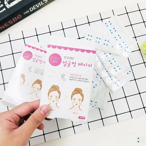 Korean face slimming patch female small V face artifact instrument internet celebrity lifting firming transparent invisible bandage facial patch for makeup