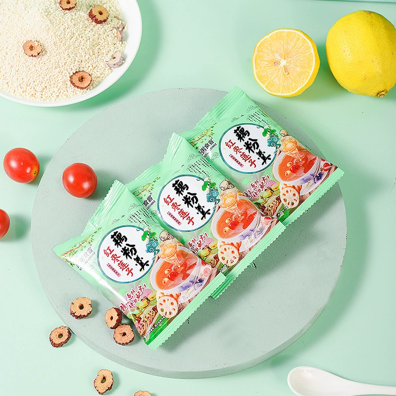美粥食客 Оптовый агент ручные большие сумки и маленькие сумки 500 г корня лотоса, розовый финик, лотосовое семя, порошок корня лотоса, кубики бульона быстрого приготовления