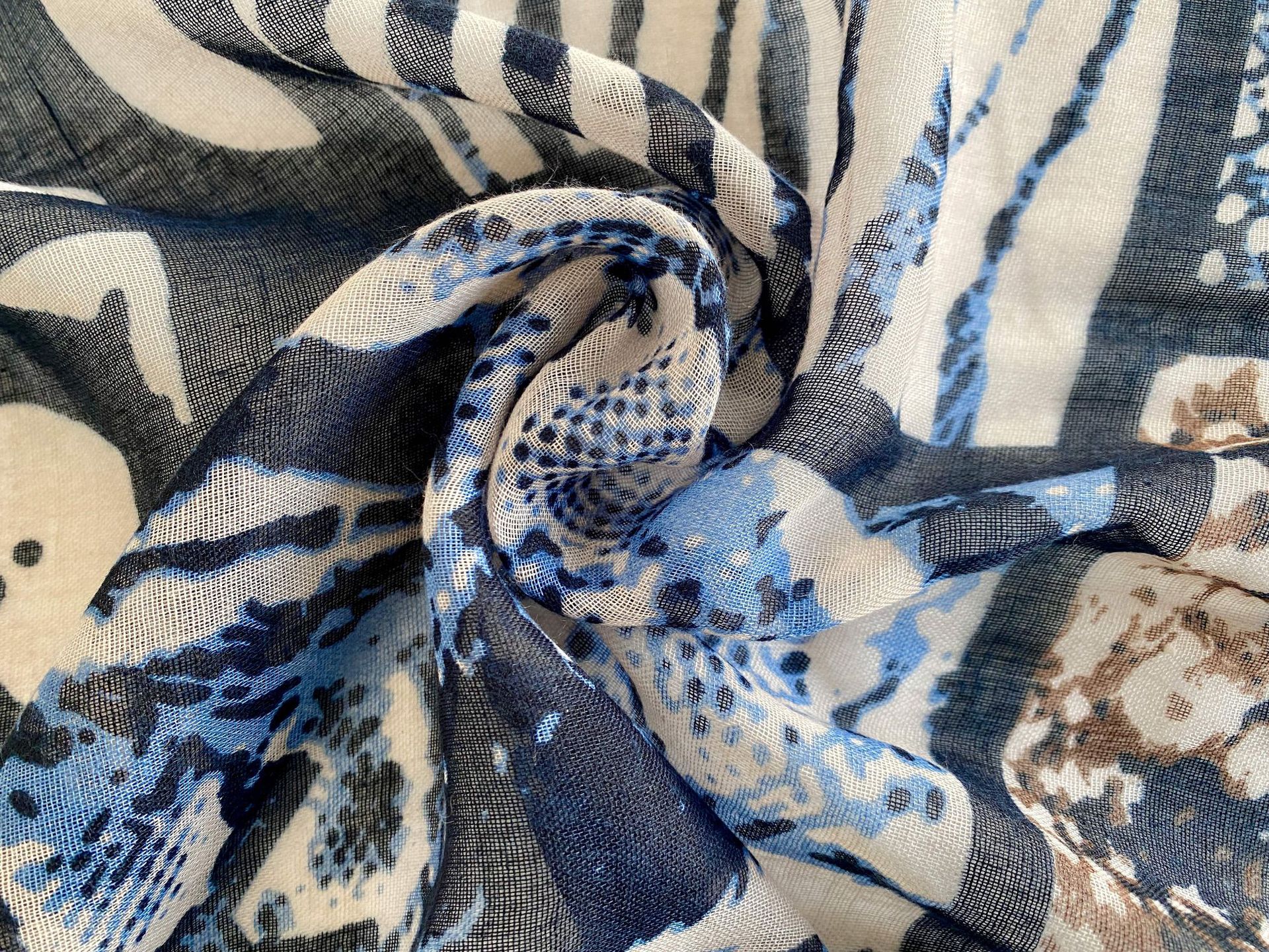 150g Weight Silk Scarf Classification Beach Occasion Polyester Material Printing Pattern Summer, Spring Season Women's Gender Elegant, Vacation Style Women's Elegant Vacation Printing Polyester Silk Scarf 18