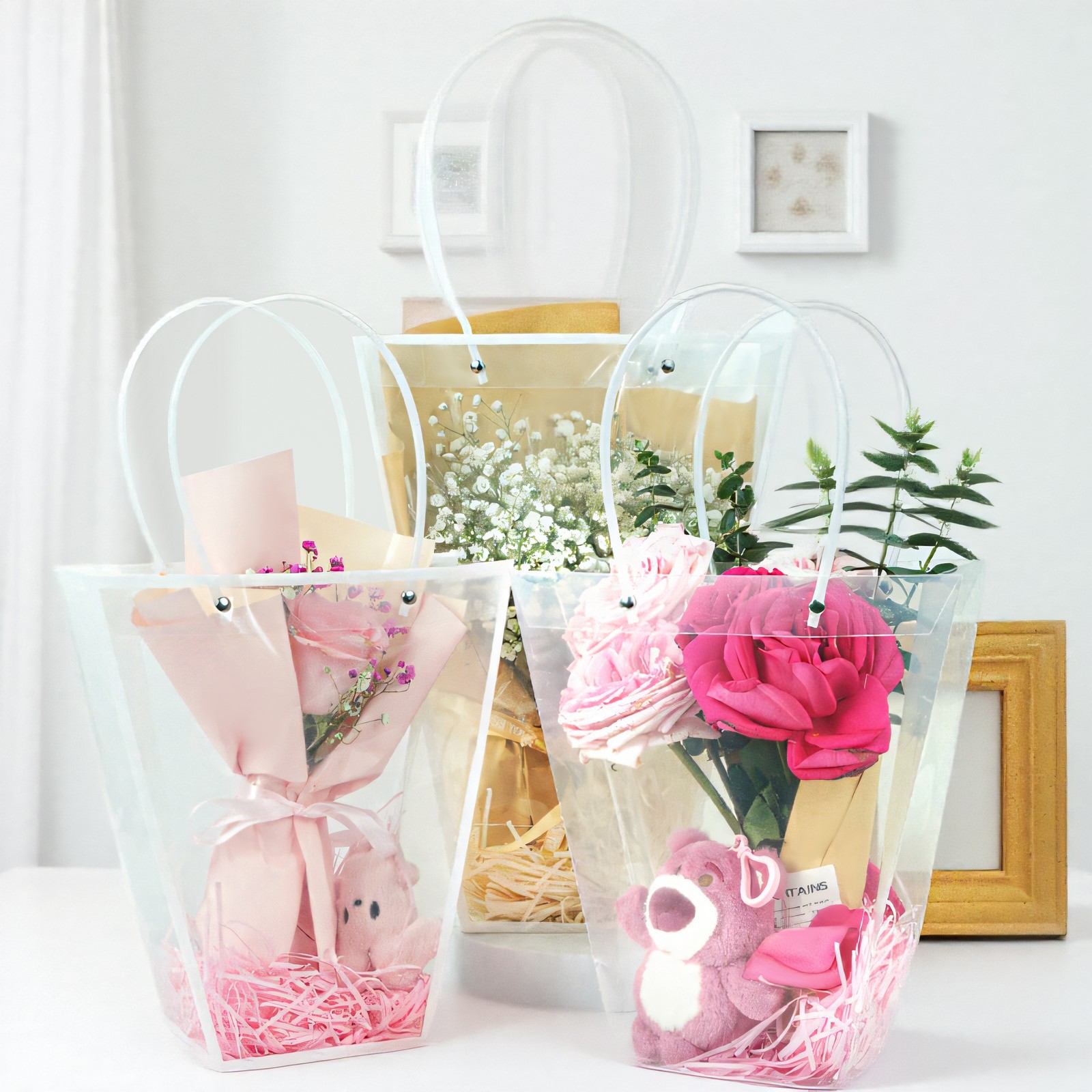 Bolsa de embalaje de Año Nuevo, bolsa de mano, bolsa de regalo, bolsas de regalo para el día de San Valentín.