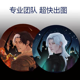 光栅吧唧定做来图定制周边二次元明星徽章自印DIY双闪动漫