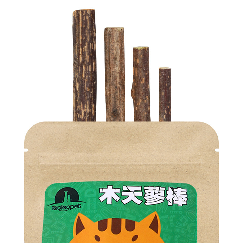 Spot al por mayor Pipitau molar bola de pelos bocadillos para gatos barra de limpieza de dientes juego de juguete natural gato mutiano palo al por mayor