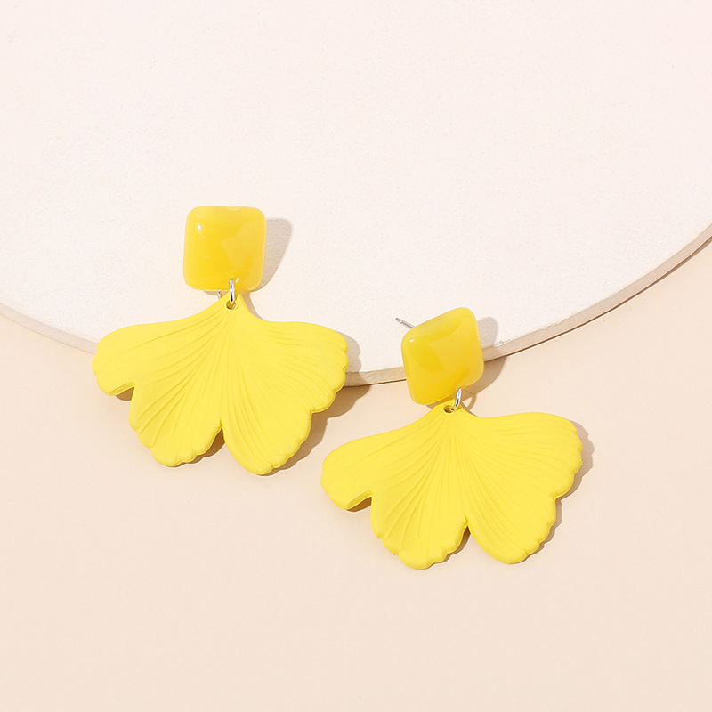 Simple Candy Color Flower Earrings Wholesale display picture 6