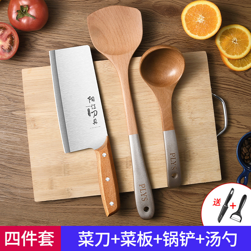 Cuchillo de tres piezas conjunto de cuchillo conjunto de tablero de cuchillo combinación dormitorio doméstico 2 en 1 cuchillo de cocina tablero de corte de cocina utensilios de cocina image 17