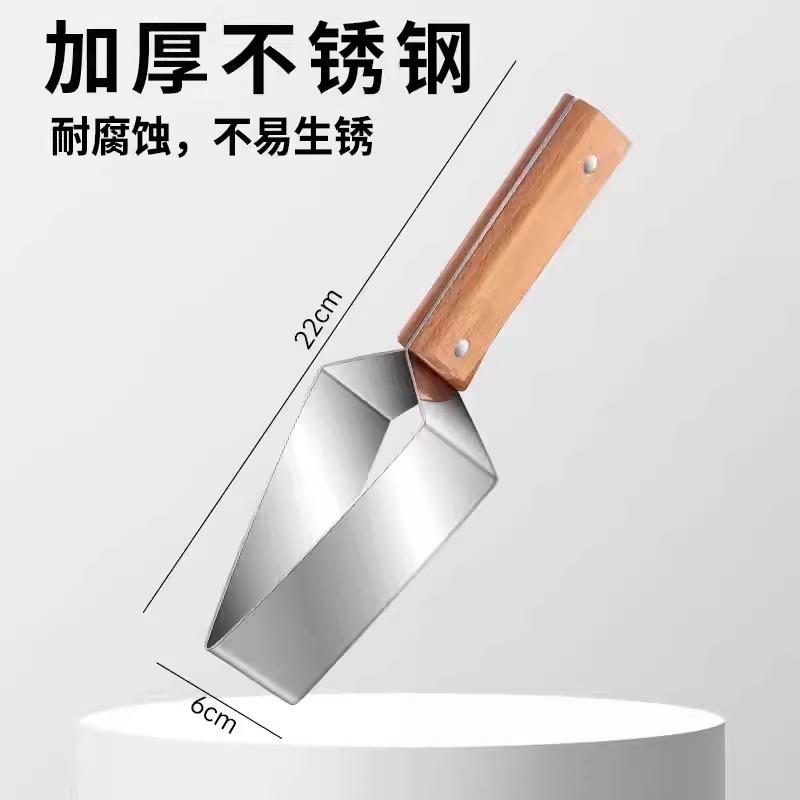 2 스테인레스 스틸 두꺼운|삼각형 수박 컷 [수박을 날카롭게 절단하고 노동력을 절약]