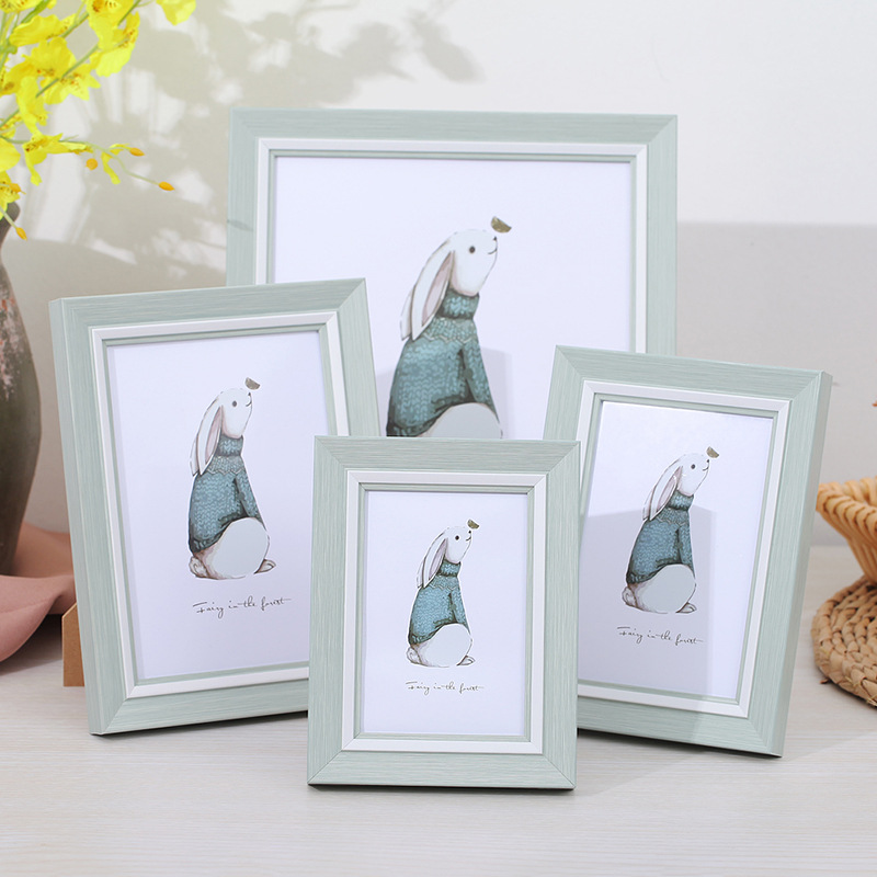 簡約清新相框擺台5五6六7七8八10寸A4掛牆畫框加洗照片相框架擺件
