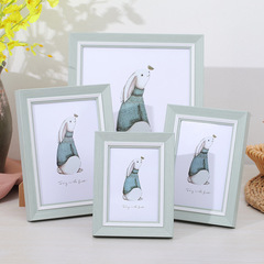 簡約清新相框擺台5五6六7七8八10寸A4掛牆畫框加洗照片相框架擺件