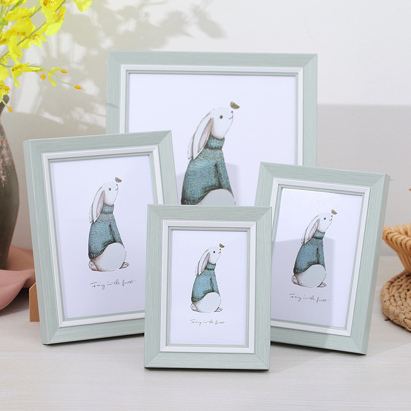 Simple and fresh photo frame table 5 5 6 7 7 8 8 10 inch A4 wall frame plus wash photo frame ornaments