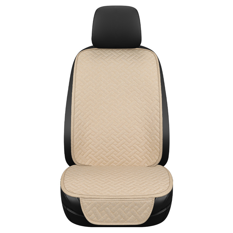 Cuatro temporadas cojín de asiento de automóvil cojín de lino cojín de cinco asientos de automóviles de estilo general de comercio exterior accesorios interiores image 6