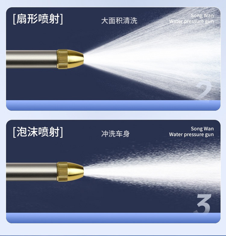Suitable for car wash water guns, high-pressure nozzles, household faucets, retractable water pipes, flexible hoses, explosion-proof, powerful for washing floors and vehicles