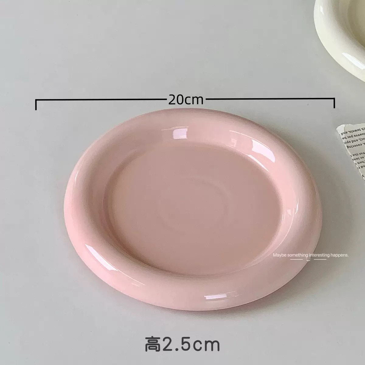 크고 통통한 분홍색 디스크 - 약 20cm