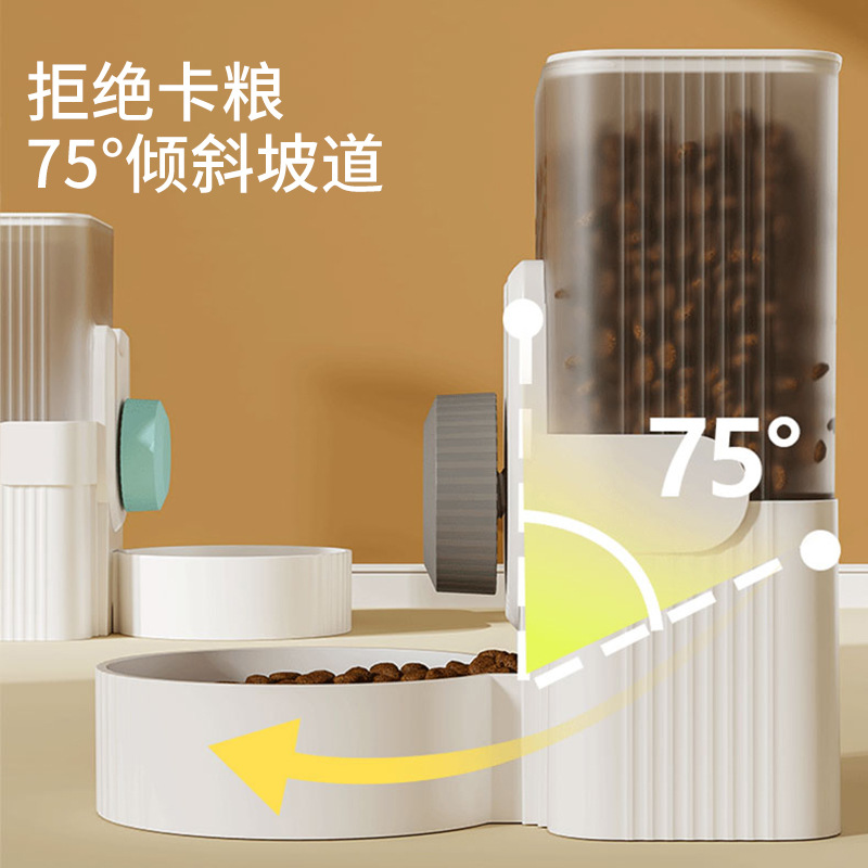 Pet cuadrado esmerilado colgante alimentador automático de agua potable traje colgante jaula de gran capacidad gato a prueba de gato tazón de perro tazón