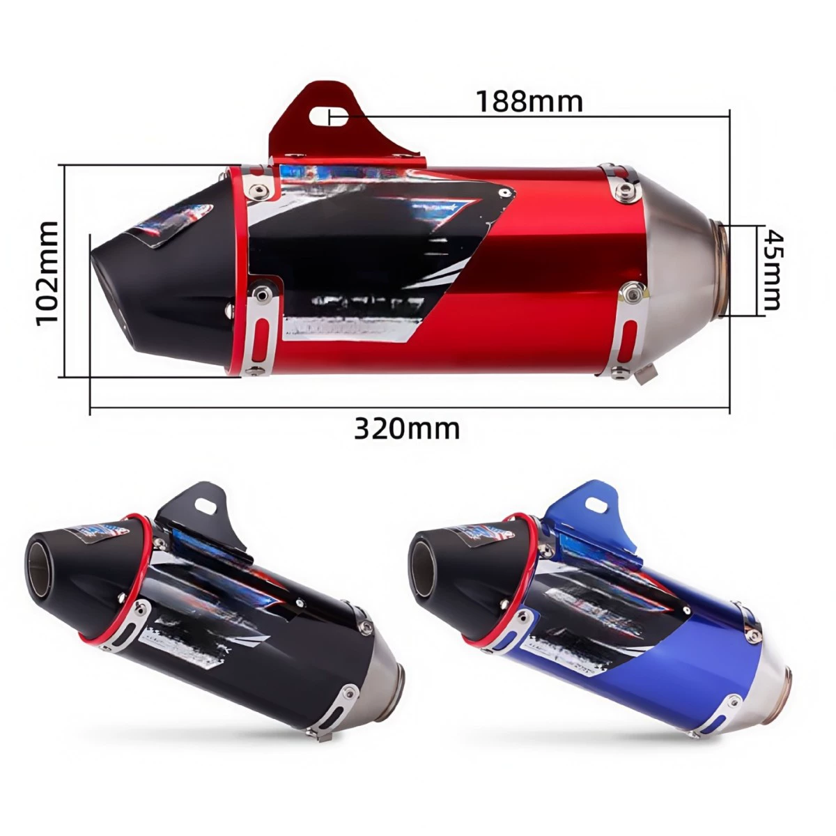 {Cross-border preferred}CRF150 CRF230 CRF250 Southeast Asian motorcycle modified exhaust pipe middle and tail section