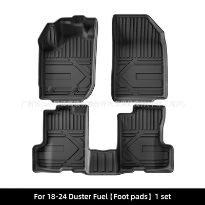 Suitable for 18-24 models of Dacia Renault/Dacia Duster Renault Adventurer TPE floor mats for cross-border trade (Modelə uyğun ayaqaltı) - 18-24-dacia-renaultdacia-duster-renault-adventurer-fuel-single-layer-floor-mats-europe-and-south-america