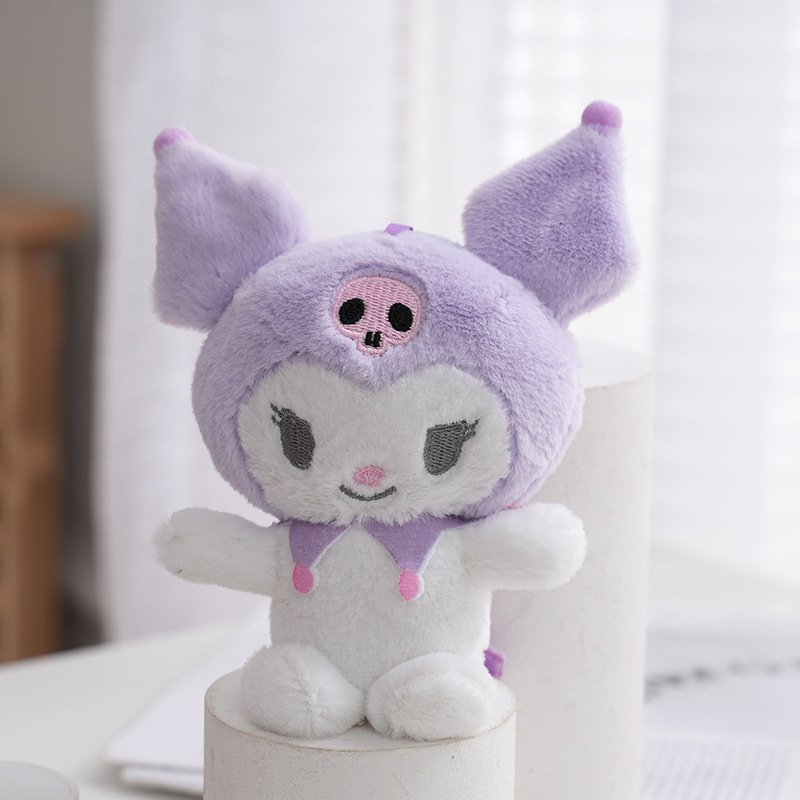 Kuromi Plush Doll Pendant Necklace Black Demon Melti Lolita Soft Toy Figure Arcade Character Gift