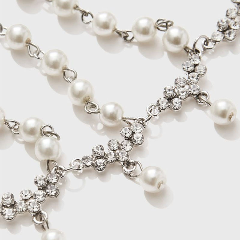 Europa y los Estados Unidos de la nueva cadena de perlas termites de alta sensación de mallas joyas accesorios para mujeres toads