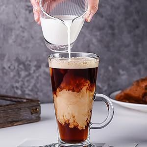 Ins glass ice coffee cup latte cup Irish cup juice milk tea cup dessert cup milk cup special cup