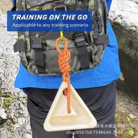 跨境实木攀爬板便捷三角形指力板室内手指训练引向单杠攀岩指力板