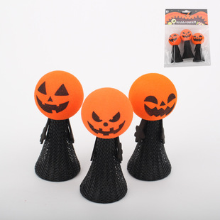 Large Bouncing Man Halloween (3 Pack) Bouncing Elf EVA Pumpkin Head Bouncing Toy For Export Only