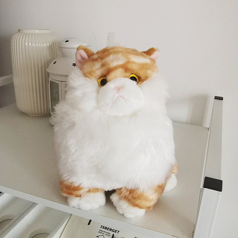 Mulula gato muñeca de peluche de juguete de simulación gato niños Ragdoll muñeca almohada para dormir regalo al por mayor