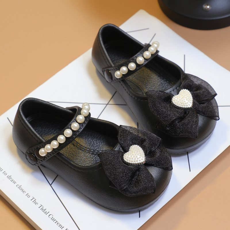 2495【Black】Pearl Bow