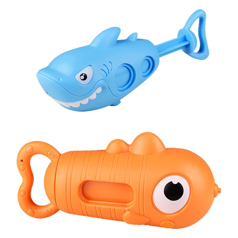Juguetes de playa de los niños pull-out pistola de agua interacción padre-niño cañón de agua spray bebé natación juguetes