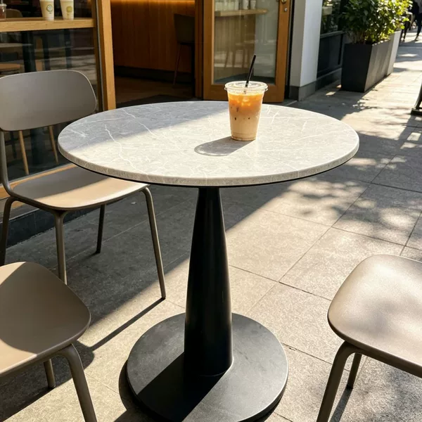 Dining Table, Restaurant Table, Negotiation Table, Modern Light Luxury Coffee Table, Office Reception Negotiation Table, Waterproof and Oil-Proof